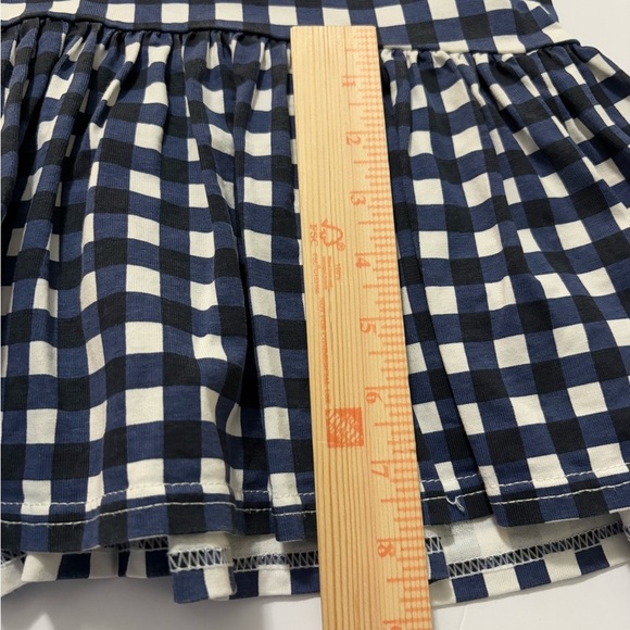 Kate Spade Blue Gingham Women's Peplum Cotton Top w/ Ruffled Cap Sleeves. XL - Picture 15 of 16